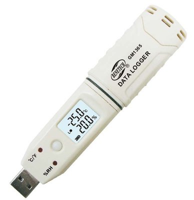 Регистратор влажности и температуры (даталоггер) USB, 0-100%, -30-80°C BENETECH GM1365 GM1365 фото