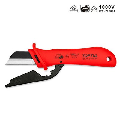 Нож для снятия изоляции с пяткой TOPTUL 1000V VDE SFAC5018V4 SFAC5018V4 фото